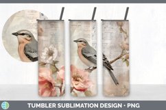 GorgeousDecoupage Nightingales Tumbler design.