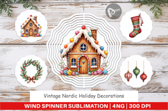 Nordic Holiday Decorations Wind Spinner Product Image 1
