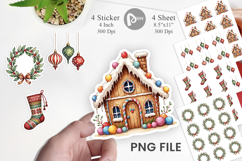 Nordic Holiday Decorations Sticker Product Image 1