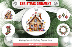 Nordic Holiday Decorations Ornament Product Image 1