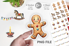 Nordic Holiday Decorations Sticker Product Image 1
