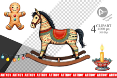 Nordic Holiday Decorations Clipart Product Image 1