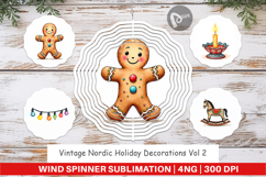 Nordic Holiday Decorations Wind Spinner Product Image 1