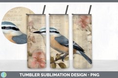 GorgeousDecoupage Nuthatches Tumbler design.