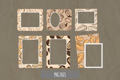 Vintage Nuts Seamless Pattern Frames Set Product Image 1