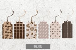 Vintage Nuts Seamless Pattern Shaped Tags Product Image 1