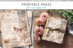Shabby Chic Junk Journal Page, antique paper Product Image 5