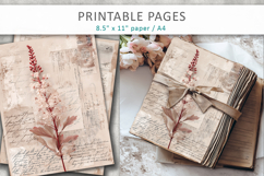 Shabby Chic Junk Journal Page, scrapbook paper Product Image 4