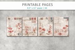 romantic antique paper background, scrapbook paper Product Image 2