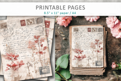 romantic antique paper background, scrapbook paper Product Image 1