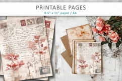 romantic antique paper background, scrapbook paper Product Image 6