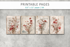 floral vintage journal page design Product Image 2