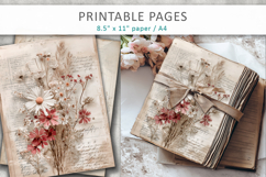 floral vintage journal page design Product Image 1