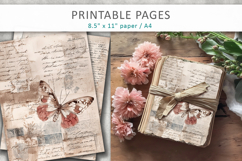 antique paper junk journal pages, vintage collage Product Image 4