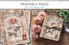 Antique Floral Scrapbook Paper Product Image 4