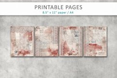 Shabby Chic Junk Journal Page with Lace Product Image 2