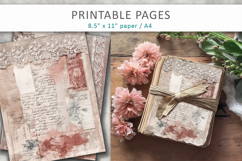 Shabby Chic Junk Journal Page with Lace Product Image 3