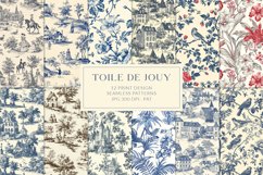 Toile De Jouy Vintage Print Design Patterns Product Image 1