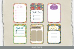 Vintage Orange Seamless Pattern Shaped Journaling Page Product Image 1