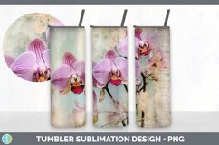 GorgeousDecoupage Orchid Tumbler design.