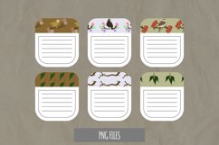 Vintage Owl and Flowers Shaped Journaling Page Product Image 1