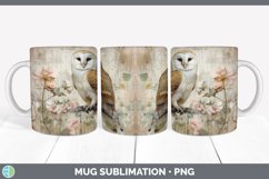 GorgeousDecoupage Owls Mug Wrap design.