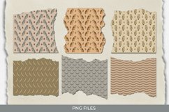 Vintage Owl Pattern Torn Paper Product Image 1