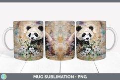 GorgeousDecoupage Panda Bears Mug Wrap design.