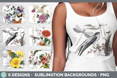 Bundle of six Vintage distressed sublimation background panels.