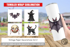 Vintage Decorations Tumbler Product Image 1