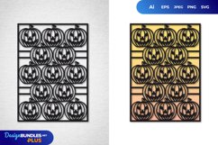 Vintage Papercut Stencil Halloween Pumpkin Product Image 1