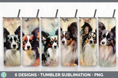 Bundle of six Decoupage Papillons Tumbler designs.