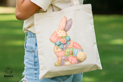 Vintage Patchwork Easter Bunny Cottagecore Spring Product Image 5
