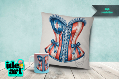 Vintage patriotic puerto rican corset Product Image 2