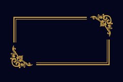 Vintage pattern border floral decoration isolated Product Image 2