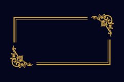 Vintage pattern border floral decoration isolated Product Image 1