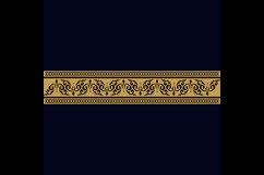 Vintage pattern border motif pilar design vector Product Image 2