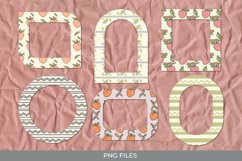 Vintage Peach Seamless Pattern Frames Product Image 1