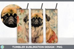 GorgeousDecoupage Pekingese Tumbler design.