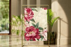 Vintage Peonies Flowers Seamless Digital Paper Bundle Product Image 3