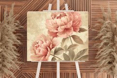 Vintage Peonies Flowers Seamless Digital Paper Bundle Product Image 8