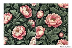 Vintage Flowers Junk Journal Pages | Peonies Backgrounds JPG Product Image 3