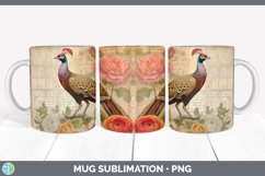 GorgeousDecoupage Pheasants Mug Wrap design.