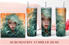 Anime Girl Tumbler Sublimation Tumbler Wrap Product Image 1