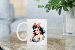 Vintage Pin up Girl Sublimation Clipart Bundle Product Image 6