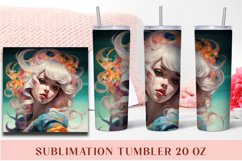 Anime Girl Tumbler Sublimation Tumbler Wrap Product Image 1