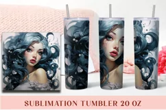 Anime Girl Tumbler Sublimation Tumbler Wrap Product Image 1
