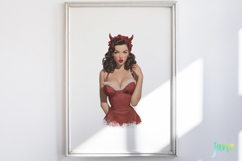 Vintage Pin up Girl Halloween Product Image 3