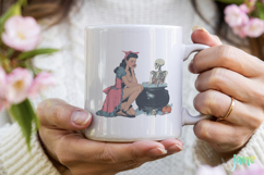 Vintage Pin up Girl Halloween Product Image 4