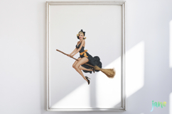 Vintage Pin up Girl Halloween Product Image 2